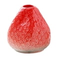 thumbnail image 1 of Strawberry-Shaped Ceramic Vase – Cute Tabletop Flower Pot for Hydroponics, Desk, Wedding Centerpiece, Home Decor Gift, 1 of 7