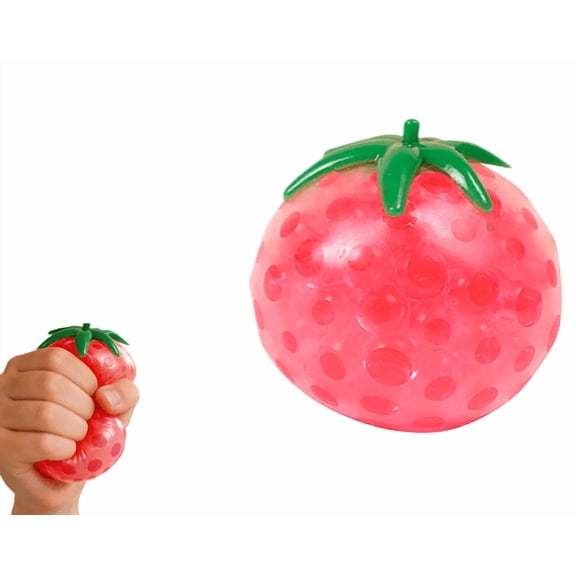 Strawberry Shaped Slow Rebound Ornament, Soft Textured Desktop Accessory For Daily Pressure Relief