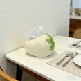 thumbnail image 1 of Strawberry Shaped Tissue Box Cover | PVC Red Pink White | 7.87x6.3x5.12in Durable Decorative Holder for Living Room Dining Table, 1 of 7