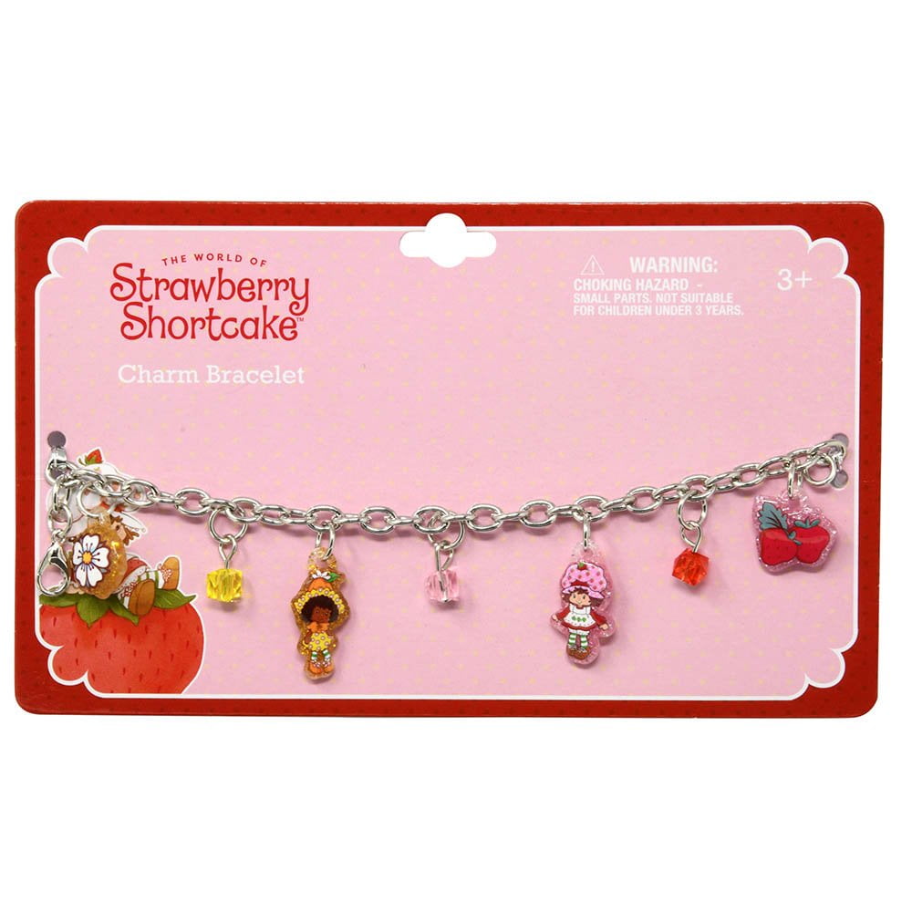 Cute Red Strawberry Cherry Heart Bracelet For Women - Adjustable Cartoon Fruit Charm Jewelry Gift