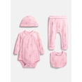 thumbnail image 1 of Strawberry Shortcake Unisex Baby Allover Print Take Me Home Layette Outfit Set, 4-Piece, Sizes Preemie-6/9M, 1 of 9
