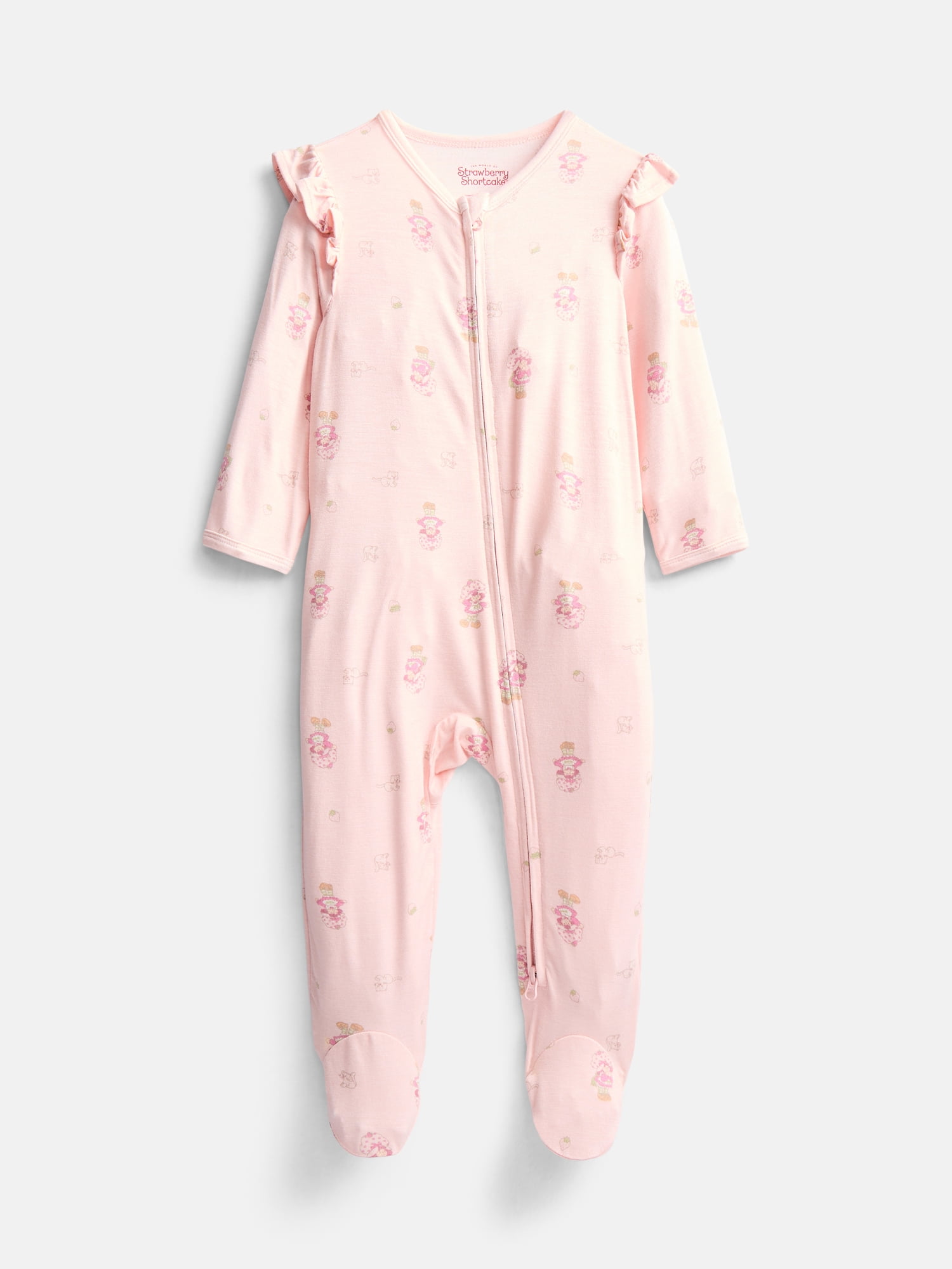 Strawberry Shortcake Unisex Baby Footed Sleep N Play, Sizes Preemie-6/9M
