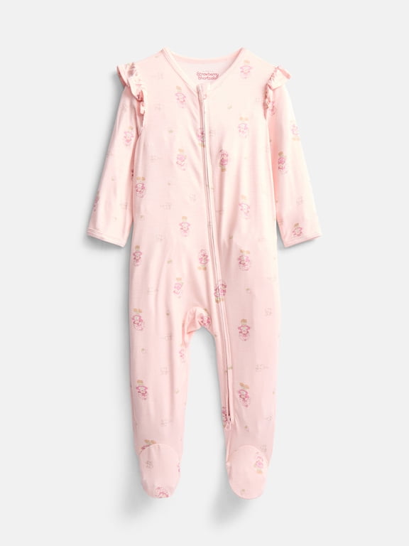 Strawberry Shortcake Unisex Baby Footed Sleep N Play, Sizes Preemie-6/9 Months