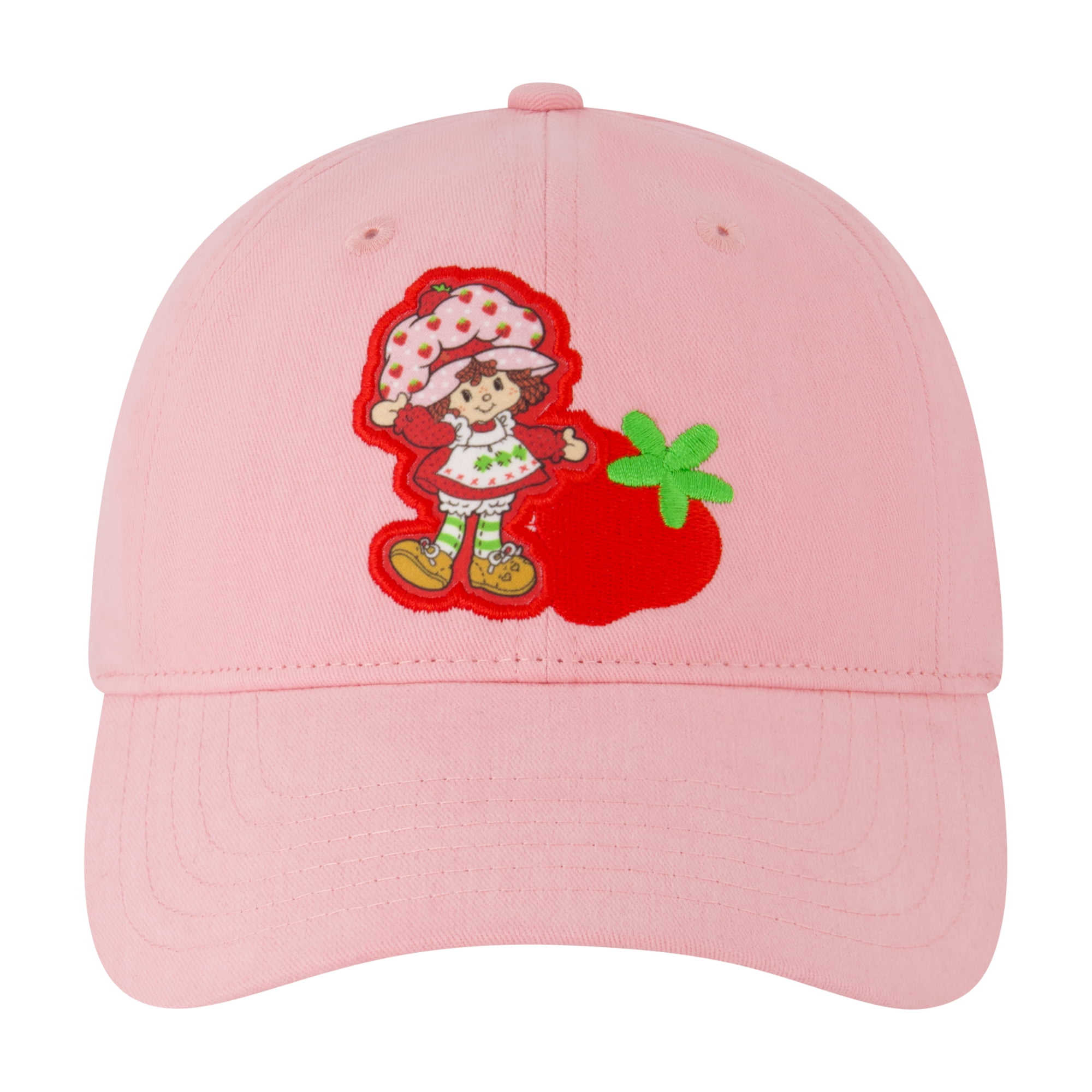 STRAWBERRY SHORTCAKE Baseball Hat, Life is Sweet Adjustable Unisex Baseball Cap, Pink, One Size