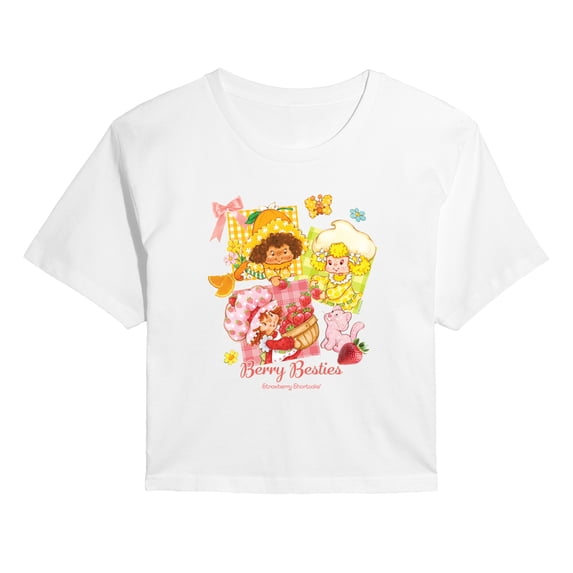 Strawberry Shortcake - Berry Besties - Juniors Cropped Graphic T-Shirt