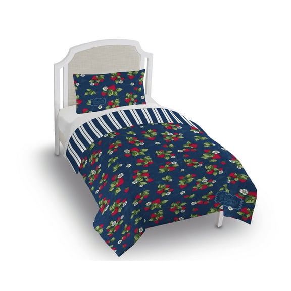Wildbrain Strawberry Shortcake Berry Meadows 2 Piece Twin/Full Size Kids Comforter Set - Soft Kids Bedding