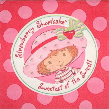 Strawberry Shortcake Beverage Napkins 16 ct