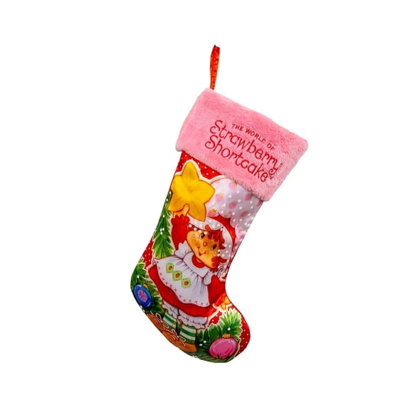Kurt Adler 19" Strawberry Shortcake Red & Pink Stocking