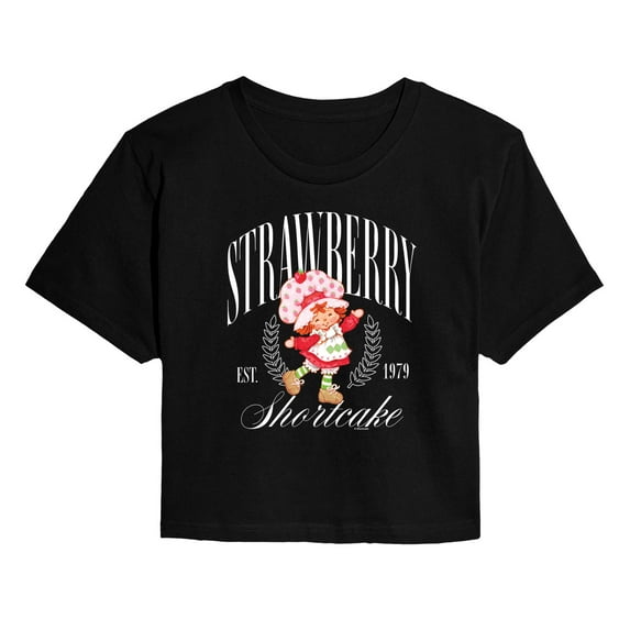 Strawberry Shortcake - Collegiate - Juniors Cropped Graphic T-Shirt