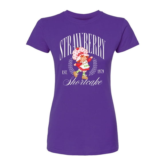 Strawberry Shortcake - Collegiate - Juniors Fitted Graphic T-Shirt