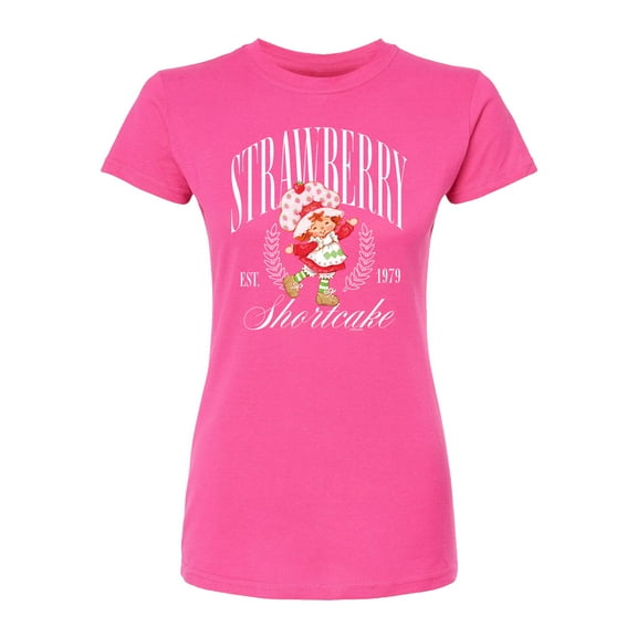 Strawberry Shortcake - Collegiate - Juniors Fitted Graphic T-Shirt