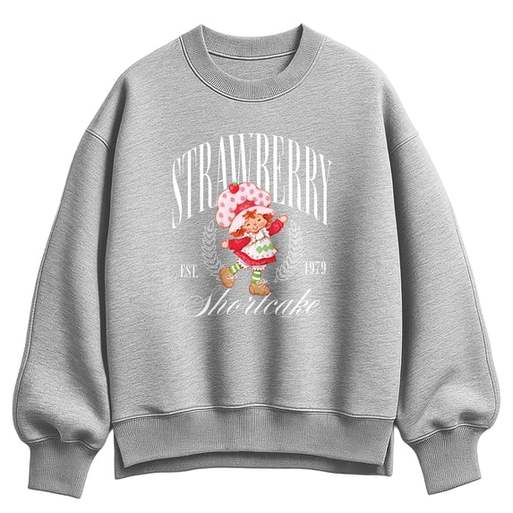 Strawberry Shortcake - Collegiate - Women's Oversized Fleece Crew Sweatshirt