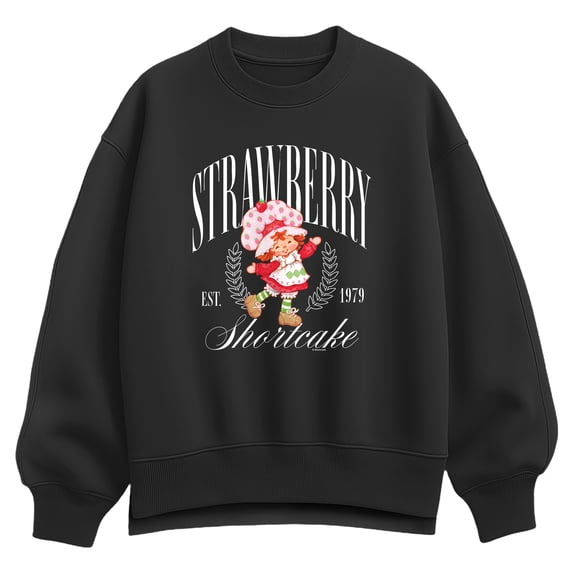 Strawberry Shortcake - Collegiate - Women's Oversized Fleece Crew Sweatshirt