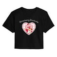 thumbnail image 1 of Strawberry Shortcake - Coquette Heart - Juniors Cropped Graphic T-Shirt, 1 of 4