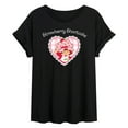 thumbnail image 1 of Strawberry Shortcake - Coquette Heart - Women's Oversized Graphic T-Shirt, 1 of 4