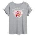 thumbnail image 1 of Strawberry Shortcake - Coquette Heart - Women's Oversized Graphic T-Shirt, 1 of 4
