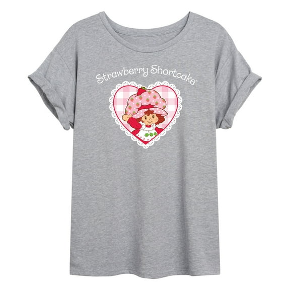 Strawberry Shortcake - Coquette Heart - Women's Oversized Graphic T-Shirt