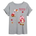thumbnail image 1 of Strawberry Shortcake - Custard And Flowers - Women's Oversized Graphic T-Shirt, 1 of 4