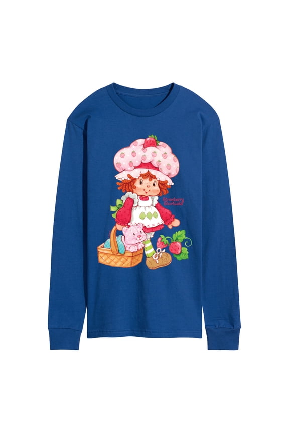 - Custard In Basket - Men's Long Sleeve Graphic T-Shirt