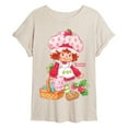thumbnail image 1 of Strawberry Shortcake - Custard In Basket - Women's Oversized Graphic T-Shirt, 1 of 4