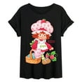thumbnail image 1 of Strawberry Shortcake - Custard In Basket - Women's Oversized Graphic T-Shirt, 1 of 4