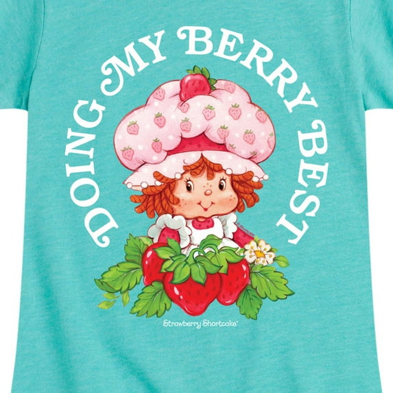 Strawberry Shortcake - Doing My Berry Best - Toddler And Youth Girls Fitted Short Sleeve Graphic T-Shirt