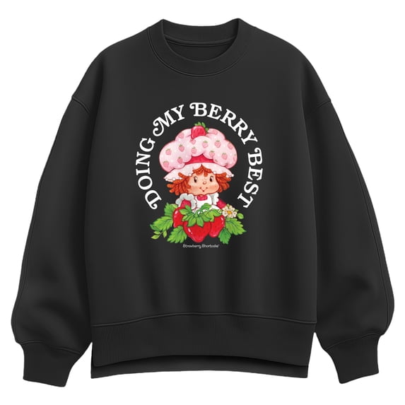 Strawberry Shortcake - Doing My Berry Best - Women's Oversized Fleece Crew Sweatshirt