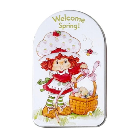Strawberry Shortcake Easter Strawberry Blossoms Candy Tin, Strawberry Candy, 1 Ounce