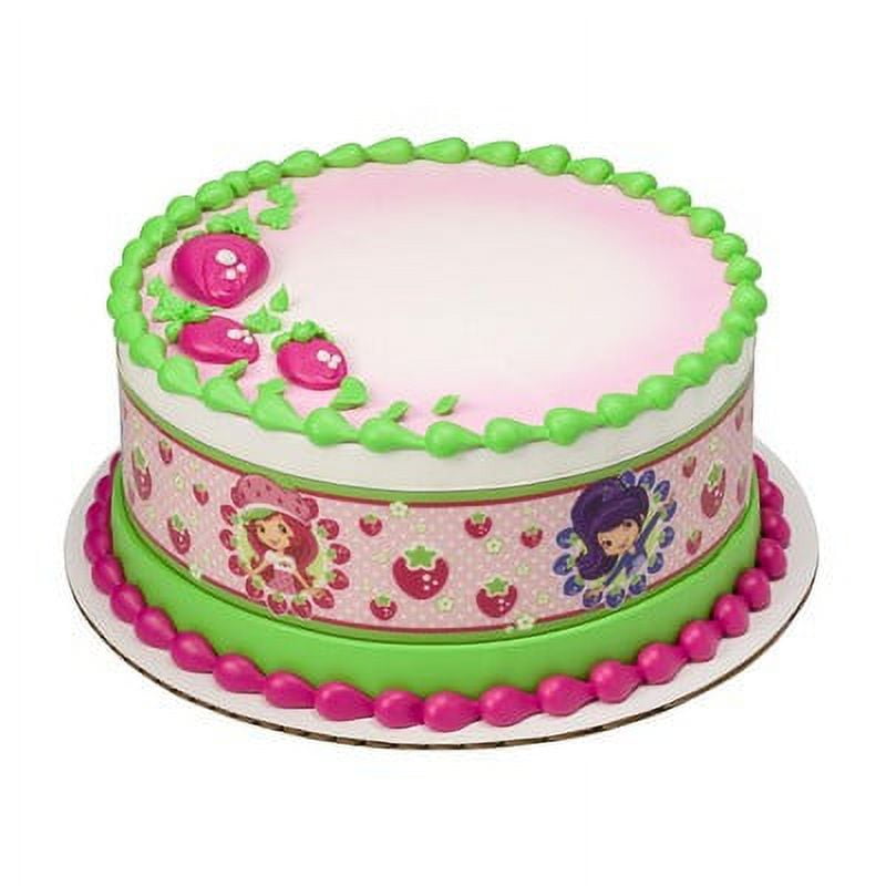 Strawberry Shortcake Edible Border Cake Decoration - Walmart.com