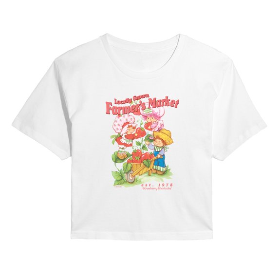 Strawberry Shortcake - Farmers Market - Juniors Cropped Graphic T-Shirt
