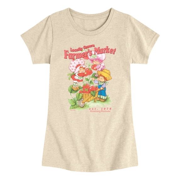 Strawberry Shortcake - Farmers Market - Youth Girls Fitted Short Sleeve T-Shirt