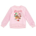 thumbnail image 1 of Strawberry Shortcake Fleece Pullover Sweatshirt with Faux Fur Sleeves Toddler to Big Kid, 1 of 5