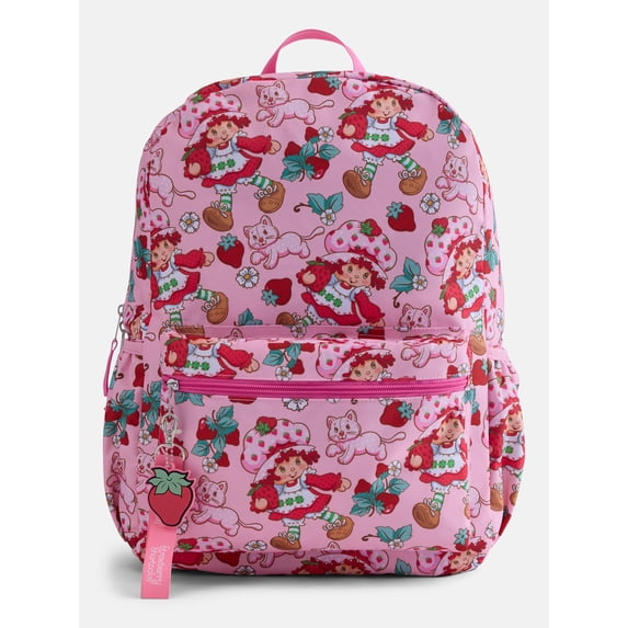 Strawberry Shortcake Kids' 17" Fun Day Print Laptop Backpack, Pink