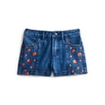thumbnail image 1 of Strawberry Shortcake Girls Graphic Print Denim Shorts, Sizes 4-16, 1 of 9