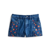 Girls Graphic Print Denim Shorts, Sizes 4-16