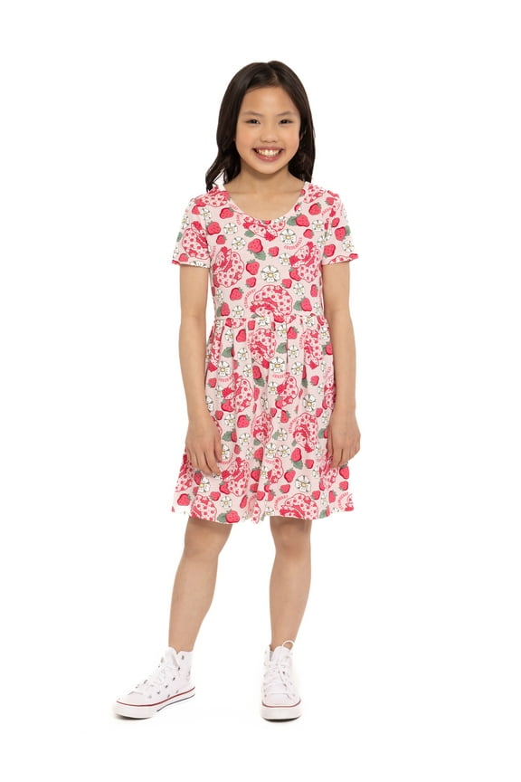 Girls Print Skater Dress, Sizes 4-12
