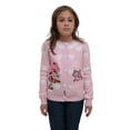 thumbnail image 1 of Strawberry Shortcake Girls' Button Front Crewneck Long Sleeve Cardigan with Front Pocket, Size XS-XL, 1 of 4