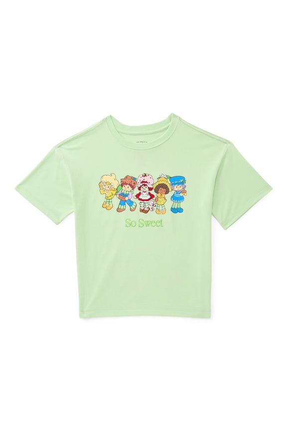 Girls Embroidered Graphic Tee with Short Sleeves, Sizes 4-16