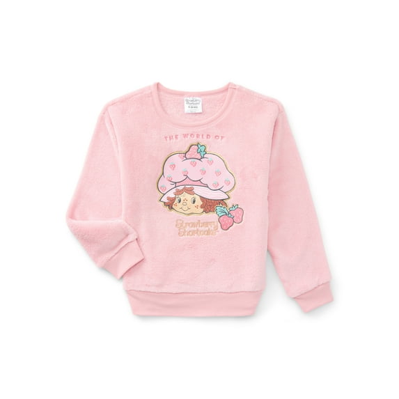 Strawberry Shortcake Girls Graphic Plush Sweatshirt, Sizes 4-16