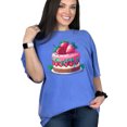 thumbnail image 1 of Strawberry Shortcake Graphic Tee, Cute Dessert T-Shirt, Fun Cake Lover Shirt, Trendy Foodie Apparel, Unique Gift for Bakers, Flo Blue Comfort Colors T-Shirt, XL, 1 of 1