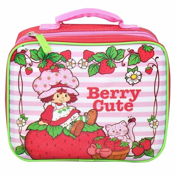 Fast Forward Strawberry Shortcake Rectangle Insulated Lunch Bag Berry