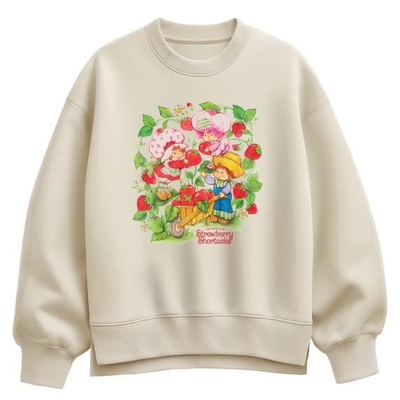 Strawberry Shortcake - In Strawberry Patch Oversized Fleece Crew Sweatshirt