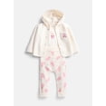 thumbnail image 1 of Strawberry Shortcake Baby Hooded Cardigan, Bodysuit and Pants, 3-Piece Outfit Set, Sizes Newborn-18M, 1 of 7