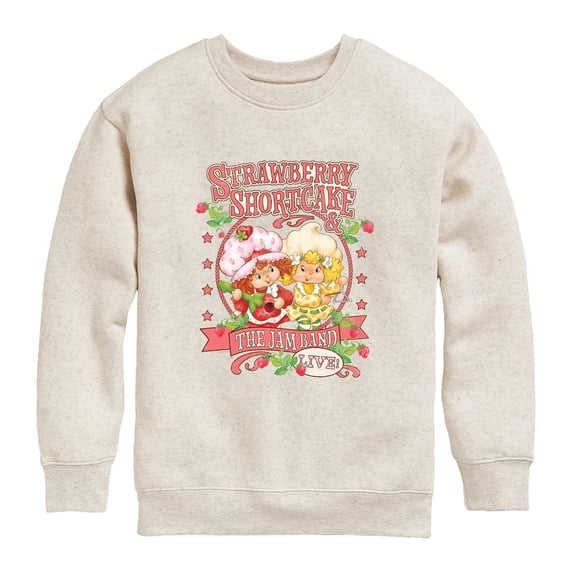Strawberry Shortcake - Jam Band Boys' Graphic Long Sleeve Fleece Sweatshirt