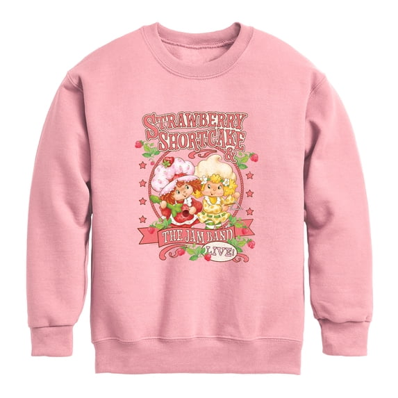 Strawberry Shortcake - Jam Band Boys' Graphic Long Sleeve Fleece Sweatshirt