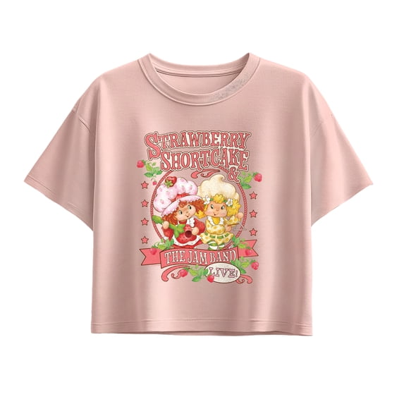 Strawberry Shortcake - Jam Band Short Sleeve Boxy Graphic T-Shirt