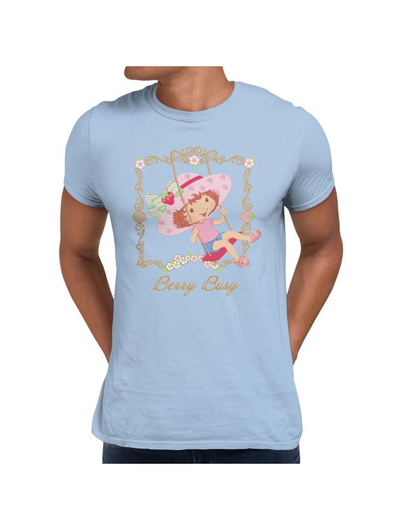 Kawaii Berry Busy Swing Men's T-Shirt (Light Blue, S-XXXL)