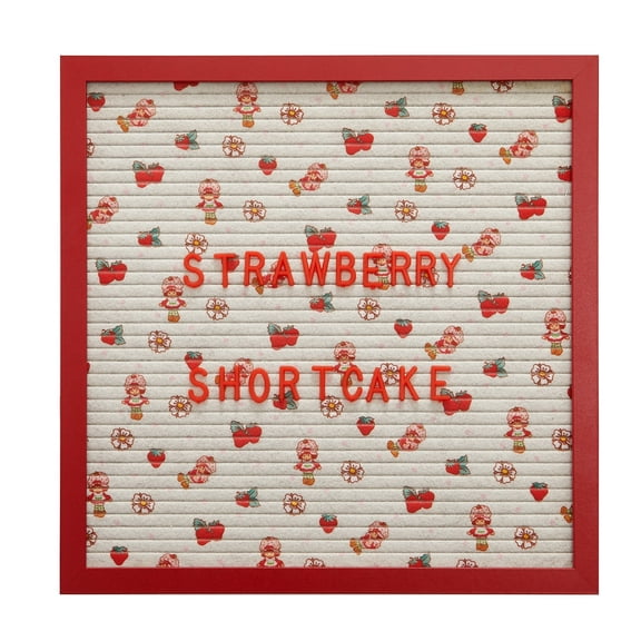 Strawberry Shortcake Letter Board, 12" x 12", for Kids and Teens