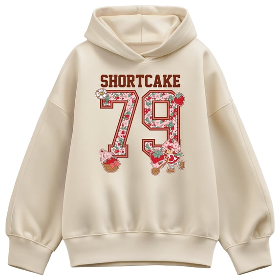 Strawberry Shortcake - Letterman - Women's Oversized Fleece Hoodie Sweatshirt