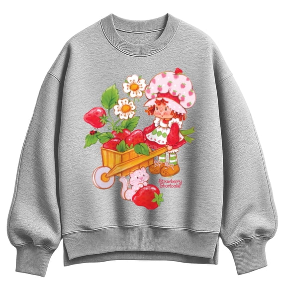 Strawberry Shortcake - Painted - Women's Oversized Fleece Crew Sweatshirt